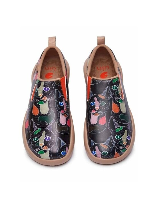Size 12 Mens UIN Leopard Cat Slip-On Flats Artistic Print Comfort Casual Shoes main image 8